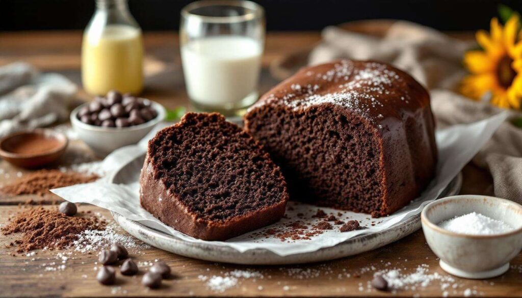 Plumcake al cioccolato senza uova, soffice, profumato e leggero, 5 minuti di preparazione