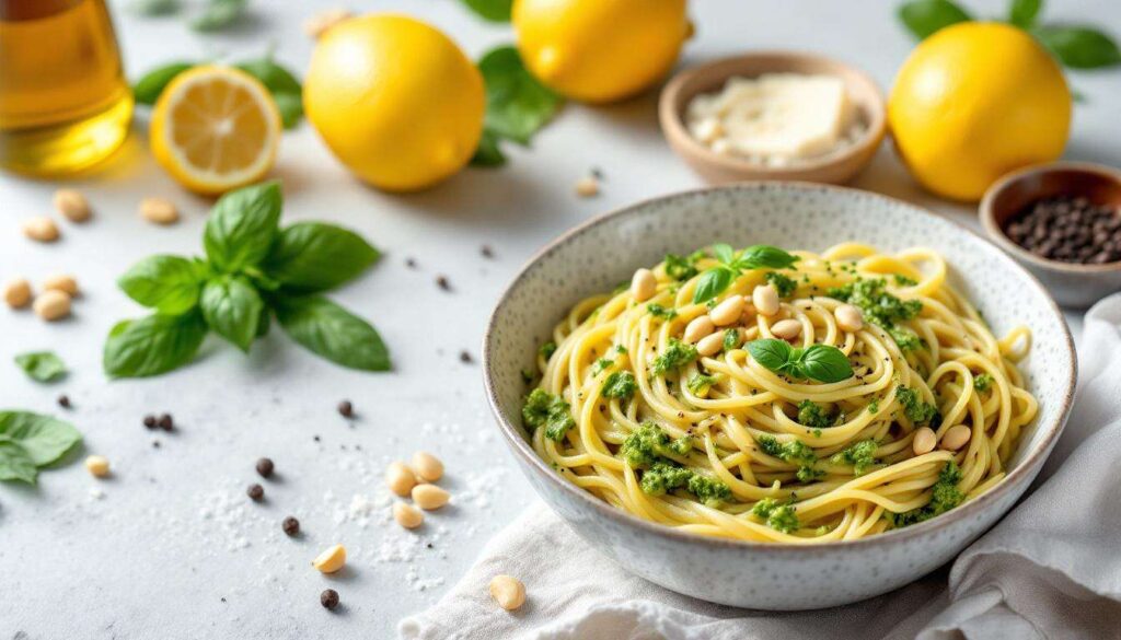 Pesto al limone: cremoso e fresco, pronto in 10 minuti per pasta e crostini